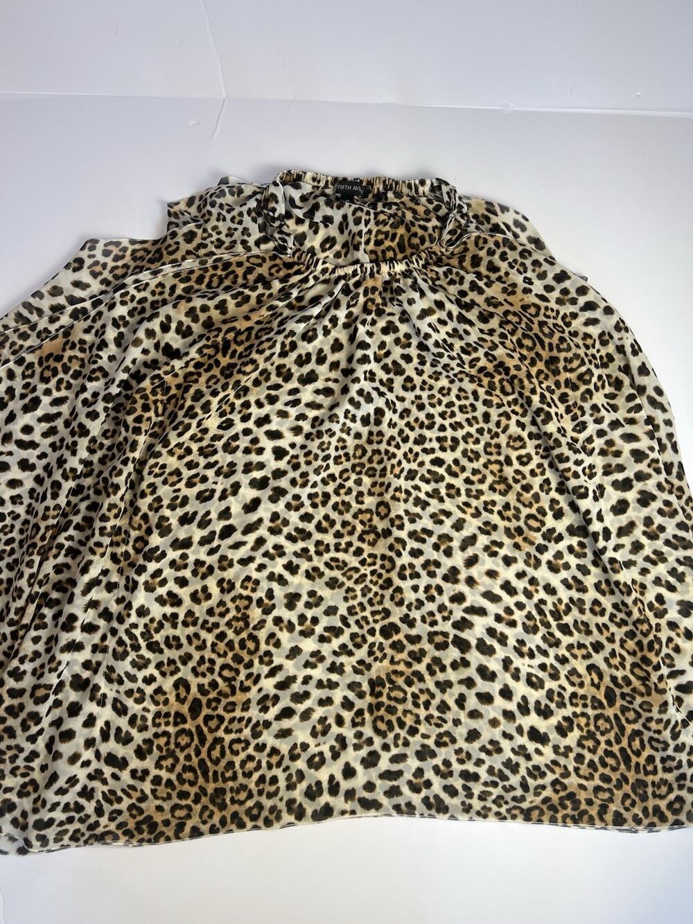 Saks Fifth Avenue Leopard Butterfly Sleeveless Top Size Small/p